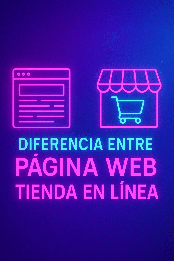 página vs tienda